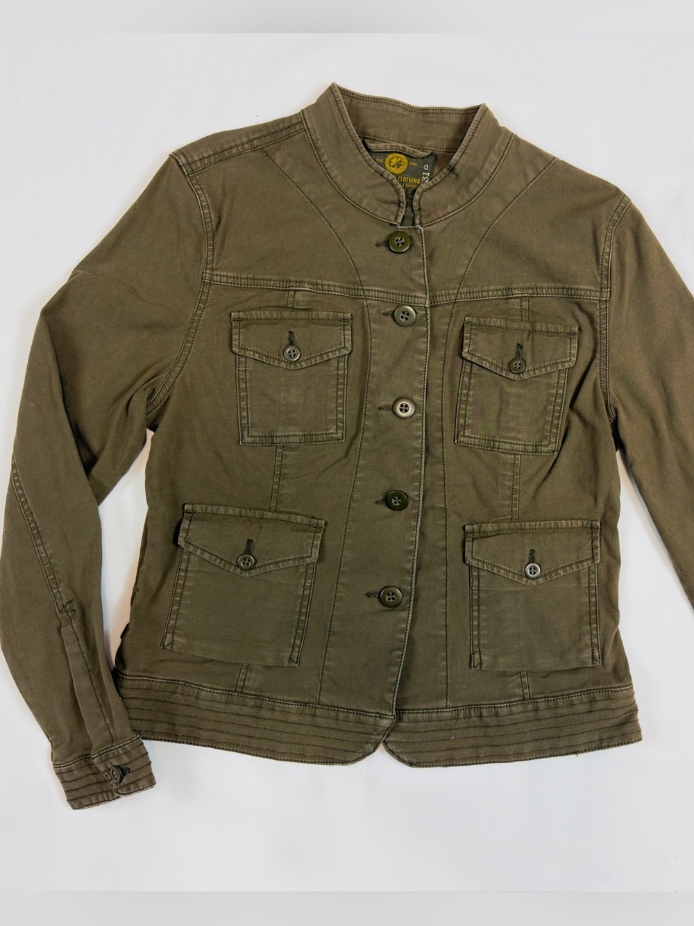 Lucky Brand Olive Military Utility Jacket Women’s Large NWOT
